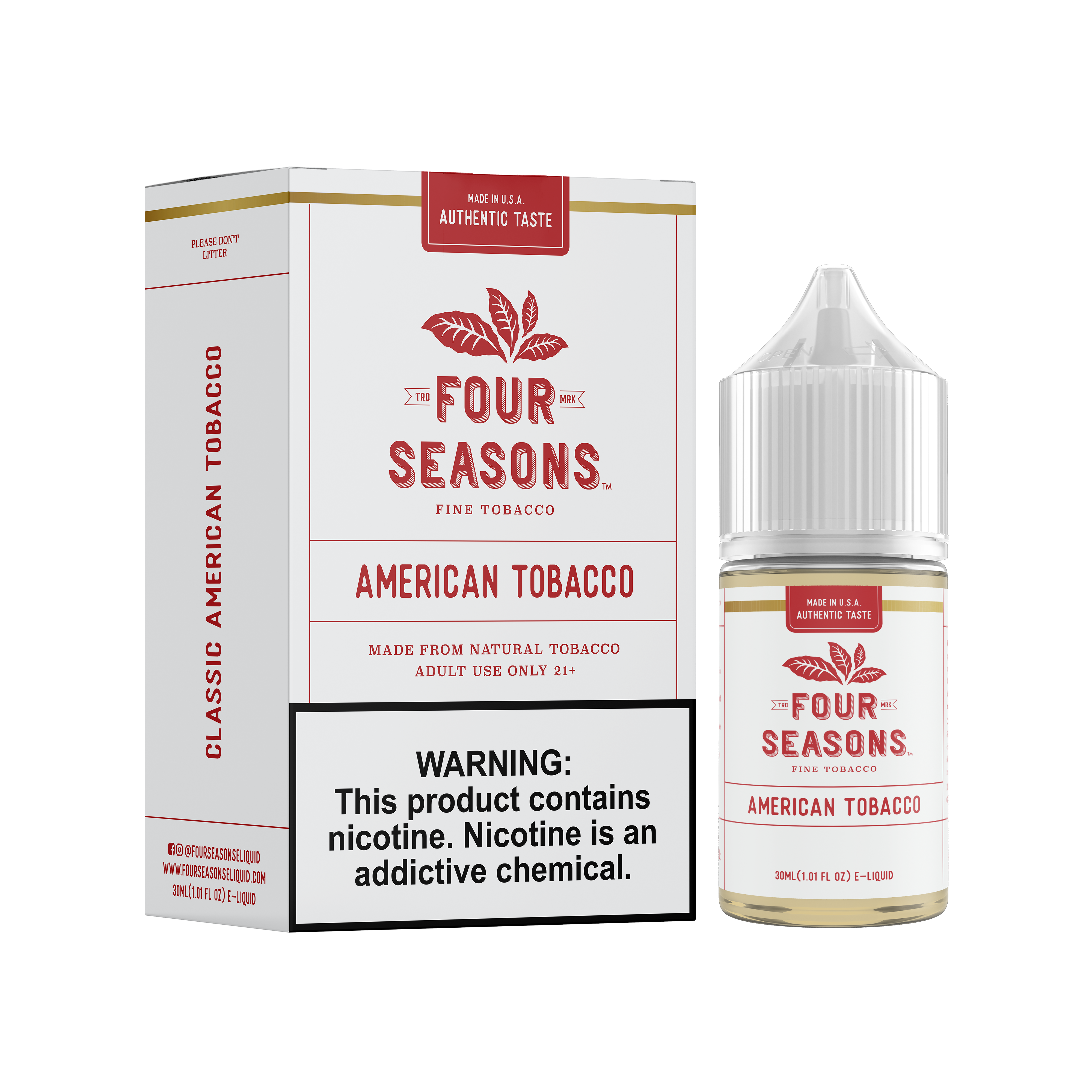 (TOBACCO/CLEAR) Four Seasons Series Sub Ohm E-Liquid