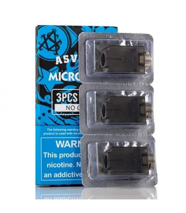 Asvape Micro Empty Replacement Pod 2ml (3 Pack)