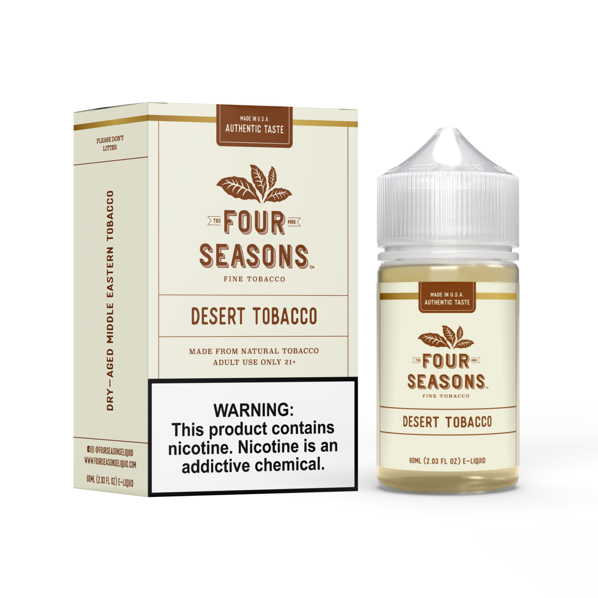 (TOBACCO/CLEAR) Four Seasons Series Sub Ohm E-Liquid