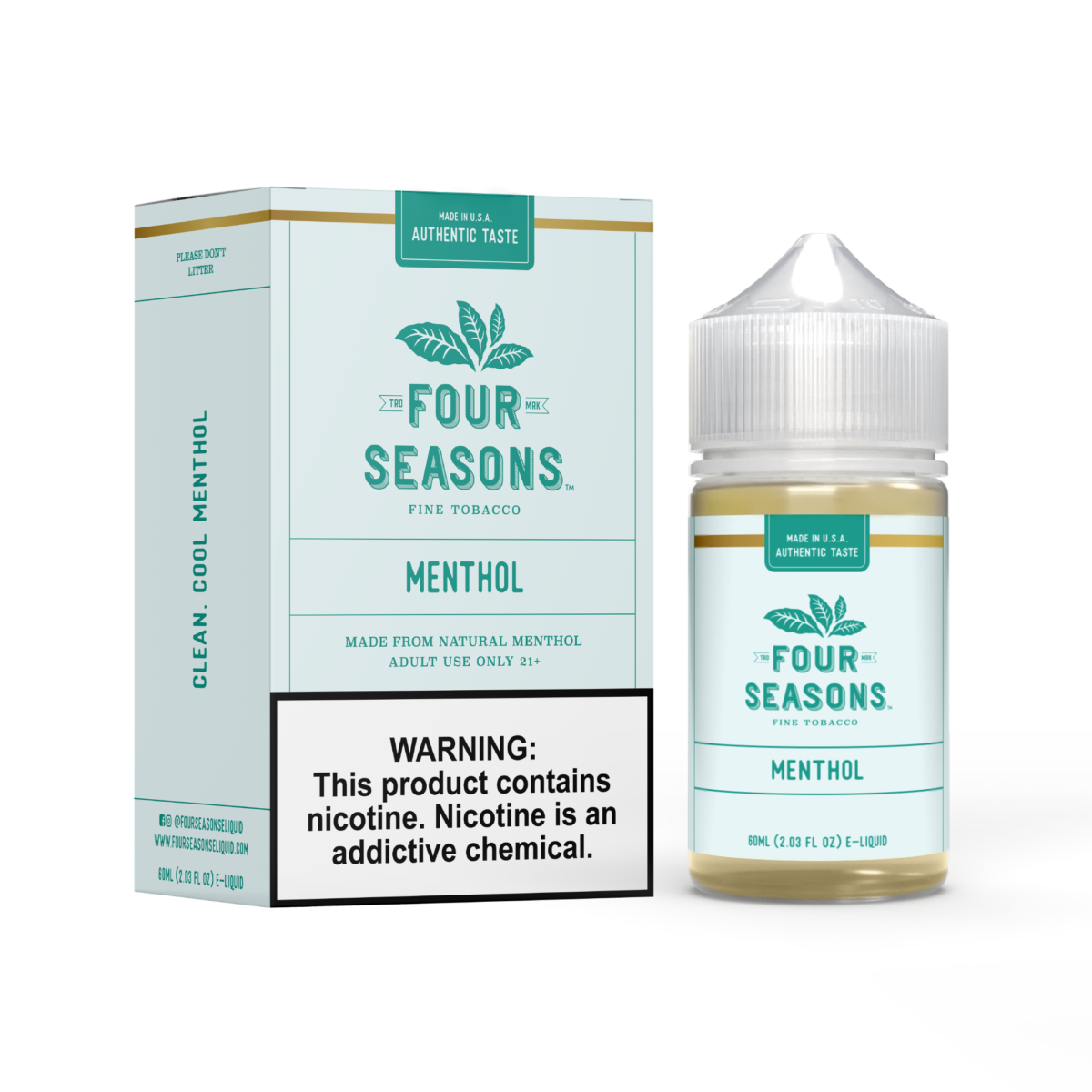 (TOBACCO/CLEAR) Four Seasons Series Sub Ohm E-Liquid