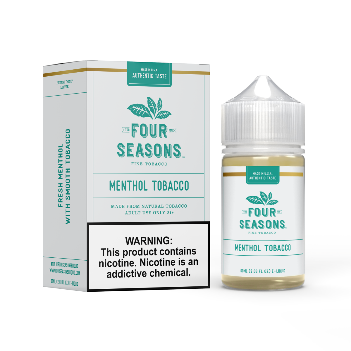 (TOBACCO/CLEAR) Four Seasons Series Sub Ohm E-Liquid