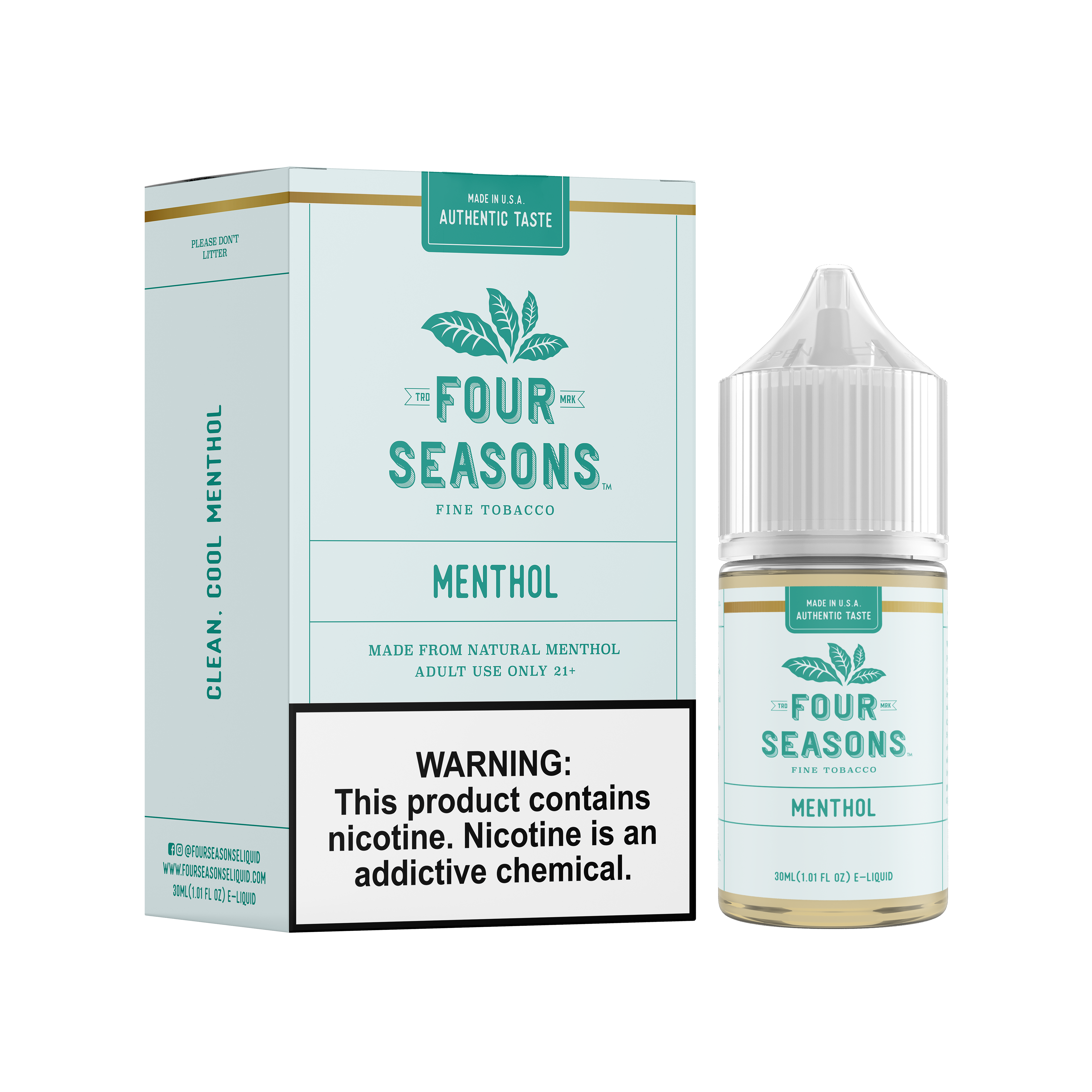 (TOBACCO/CLEAR) Four Seasons Series Sub Ohm E-Liquid