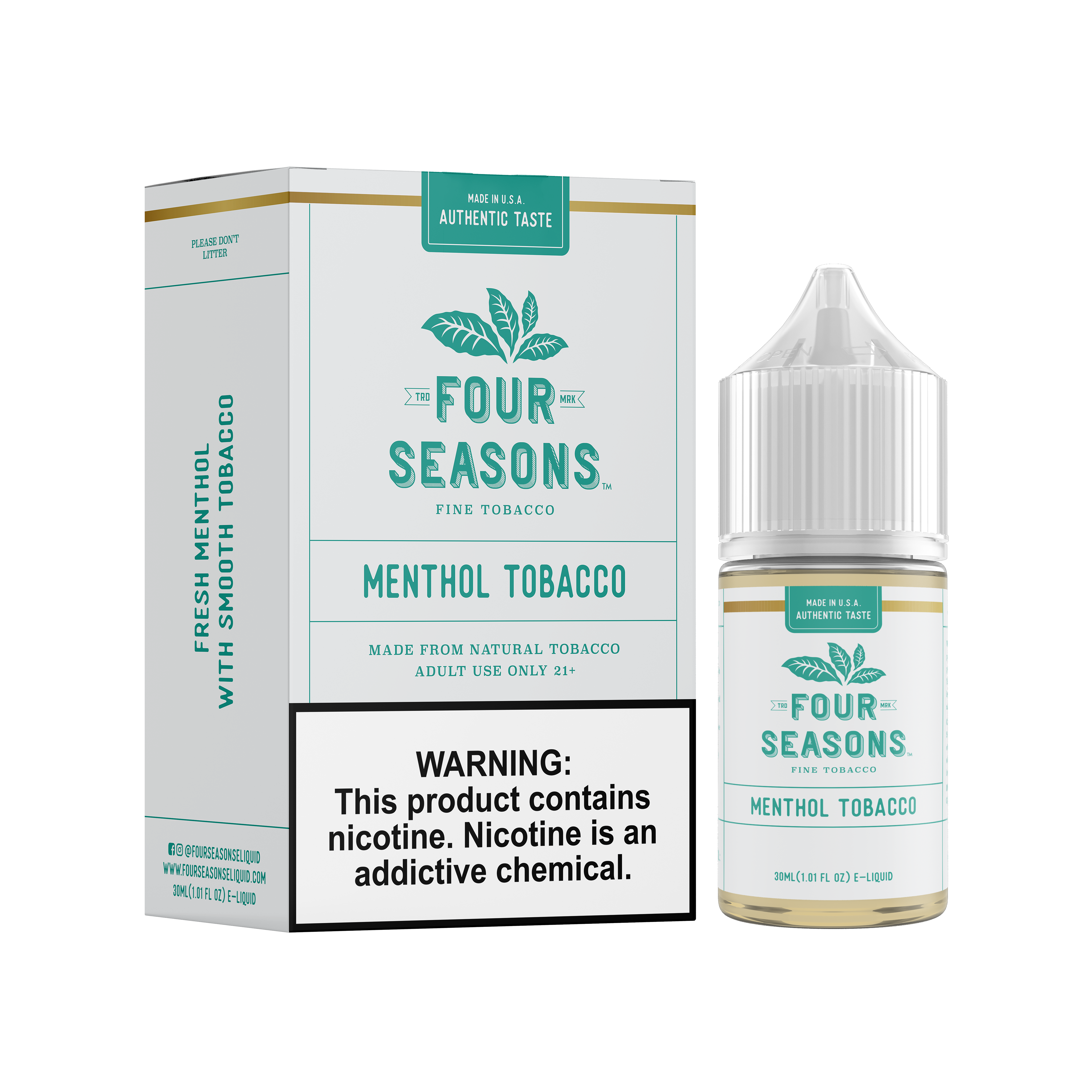 (TOBACCO/CLEAR) Four Seasons Series Sub Ohm E-Liquid