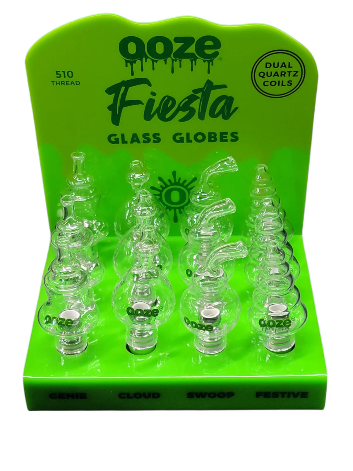 Ooze Fiesta Glass Globes